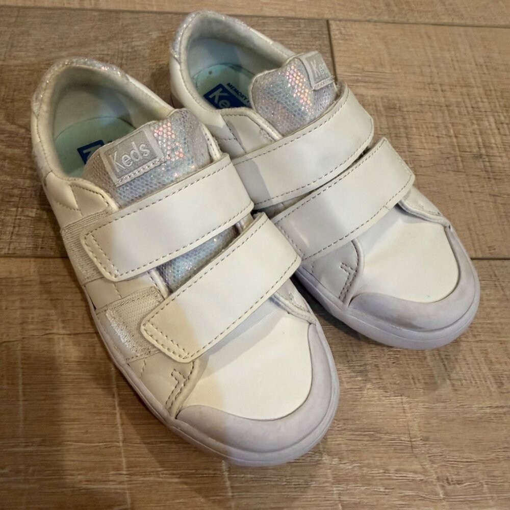 KEDS LITTLE GIRL 10 MEDIUM WHITE SNEAKERS SHOES